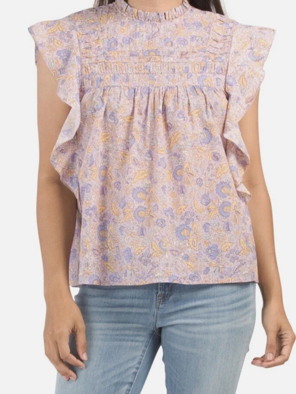 Anthropologie Love The Label Josepha Printed
Smocked Top Women’s Medium